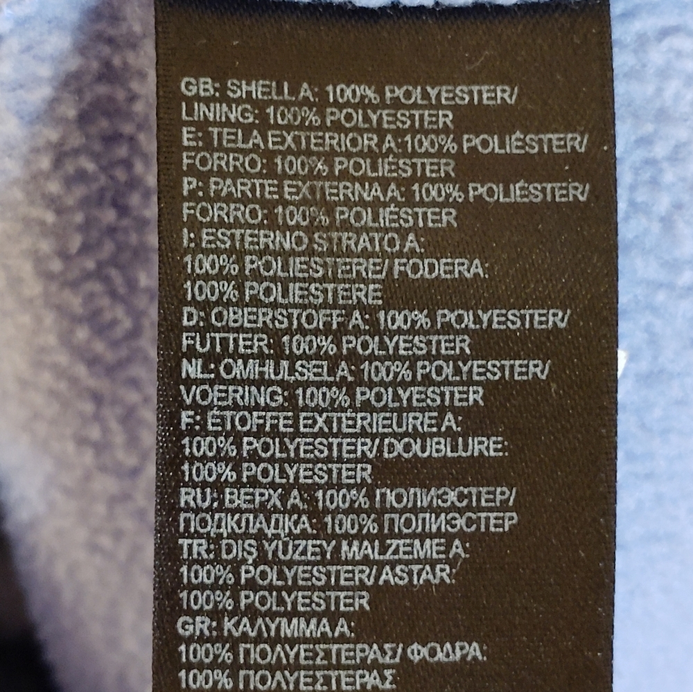 The North Face Light Blue Fleece Jacket - Picture 6 of 6